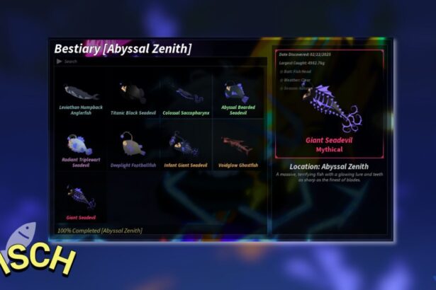 Unlocking the Secrets: Your Ultimate Guide to the Abyssal Zenith Bestiary in Fisch!