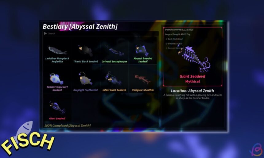 Unlocking the Secrets: Your Ultimate Guide to the Abyssal Zenith Bestiary in Fisch!