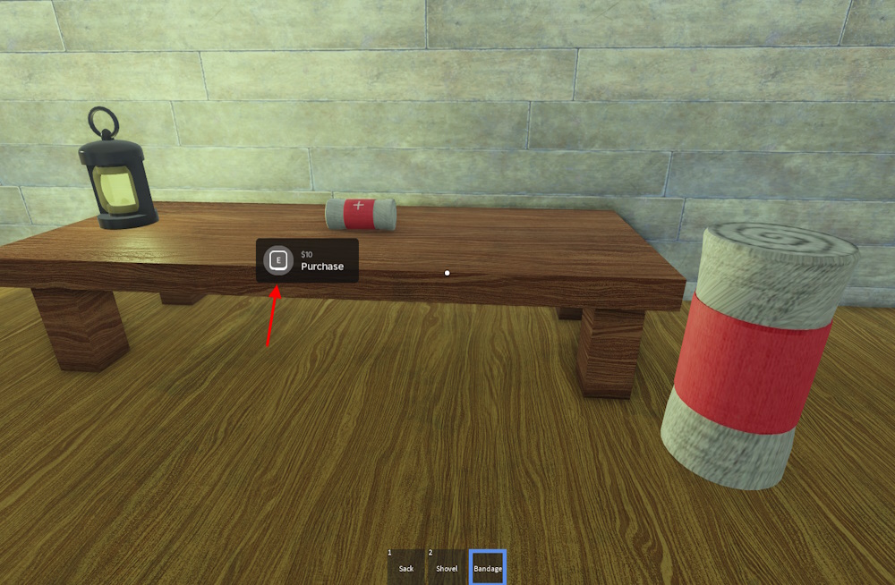 Using Bandages in Dead Rails