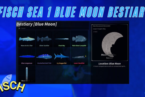 Unlocking the Secrets: Your Ultimate Guide to Completing the Sea 1 Blue Moon Bestiary in Fisch!