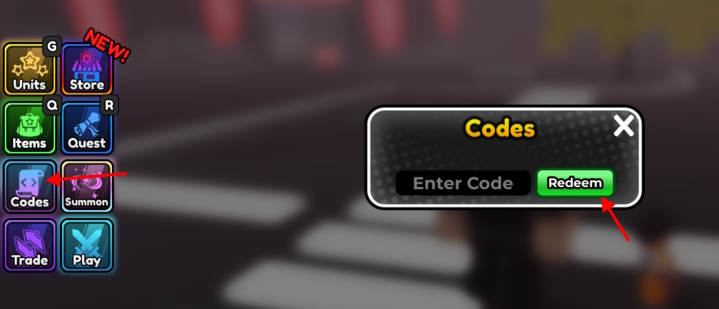 Anime Siege Codes Redeem Option