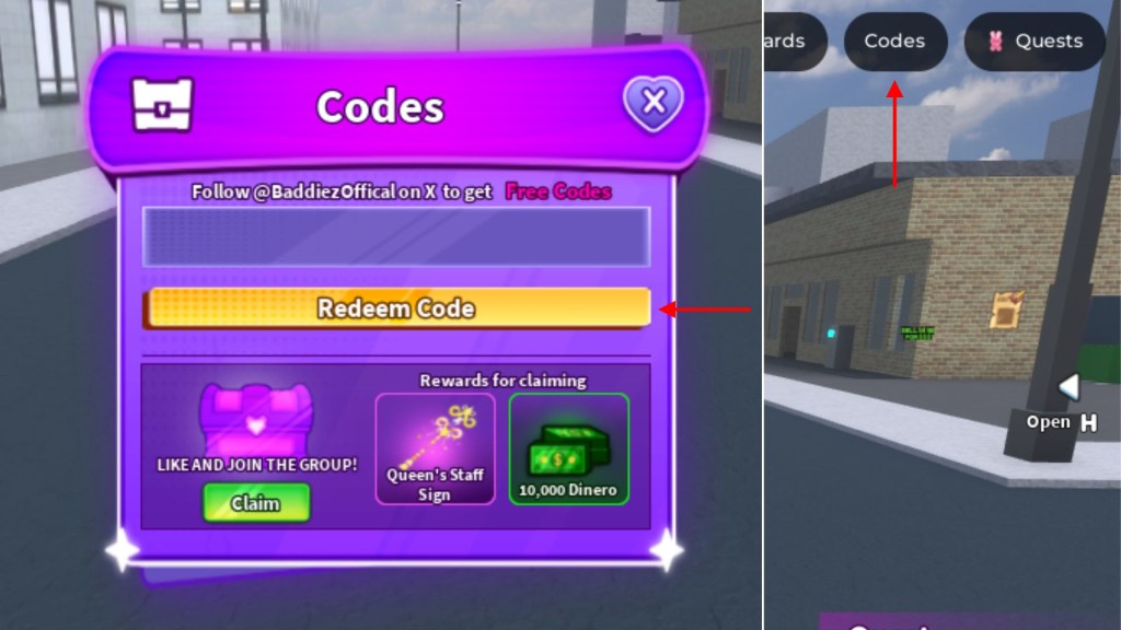 How to Redeem Baddies Codes