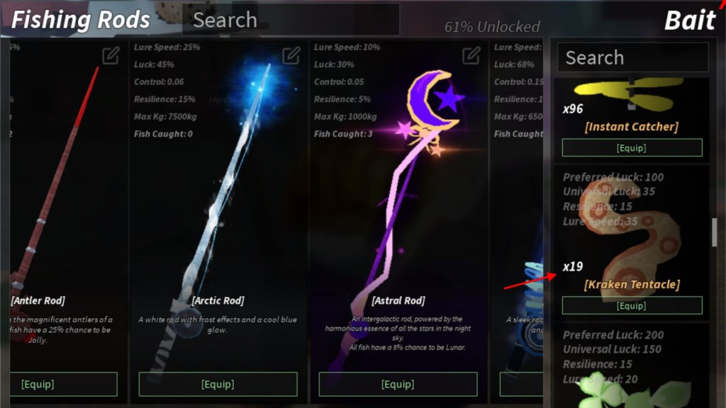 Kraken Tentacles Rewards