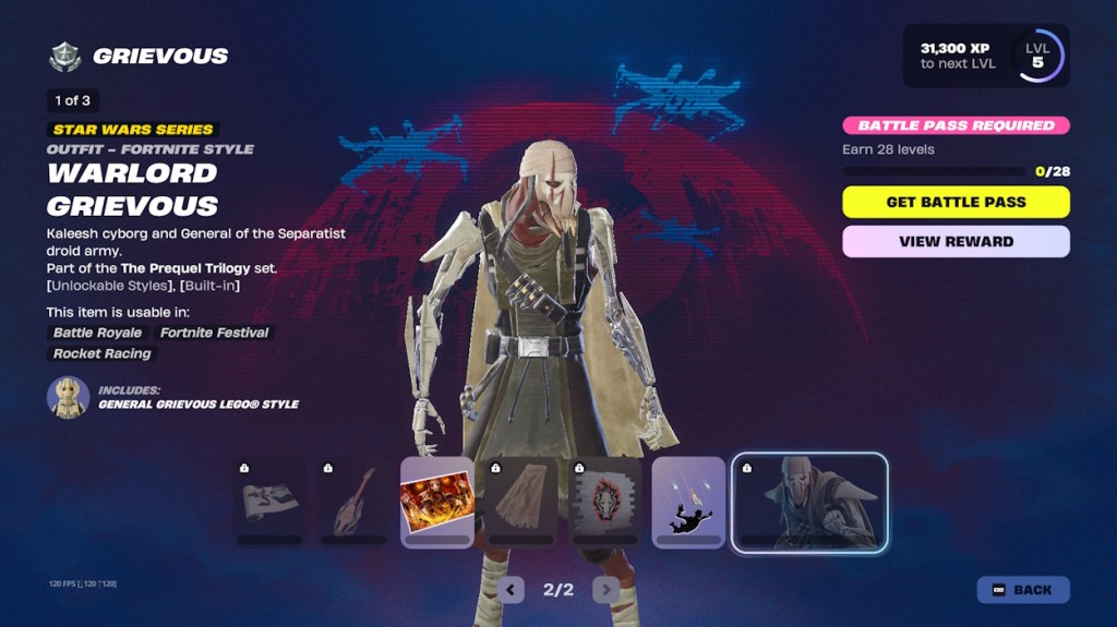 Warlord Grievous Outfit