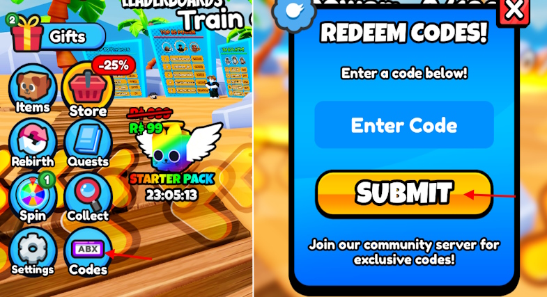 Redeem Your Codes