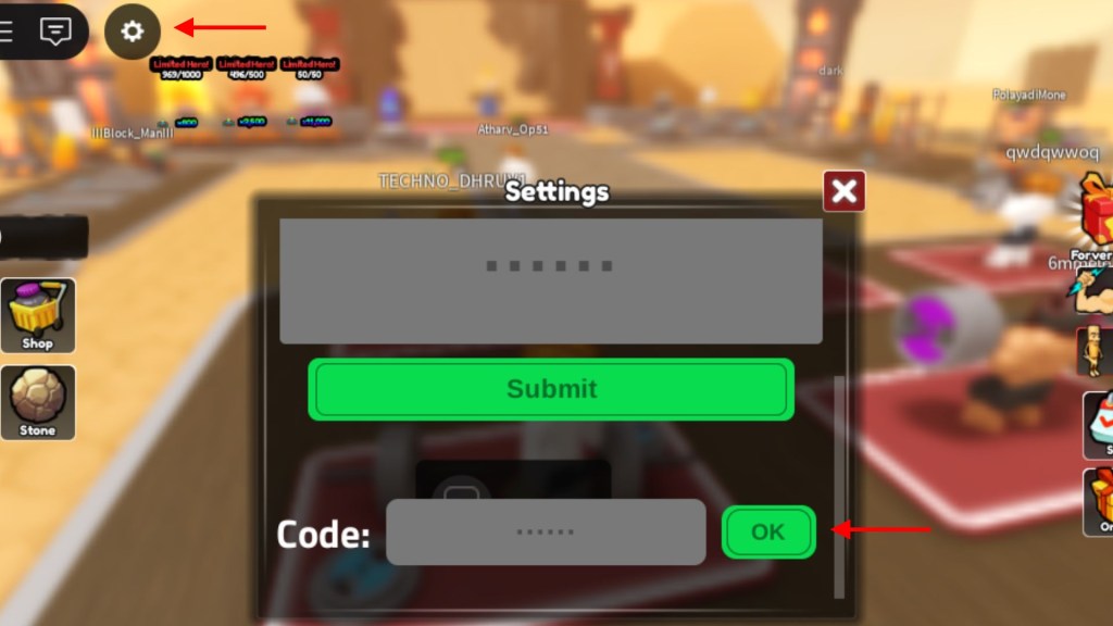 Redeem Sisyphus Training Codes