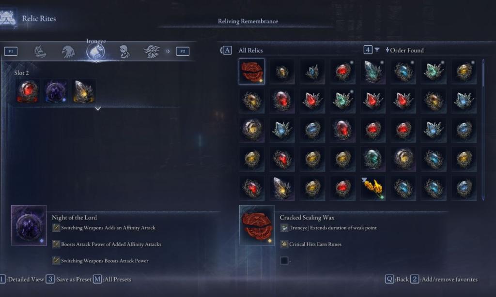 Relics in Elden Ring Nightreign