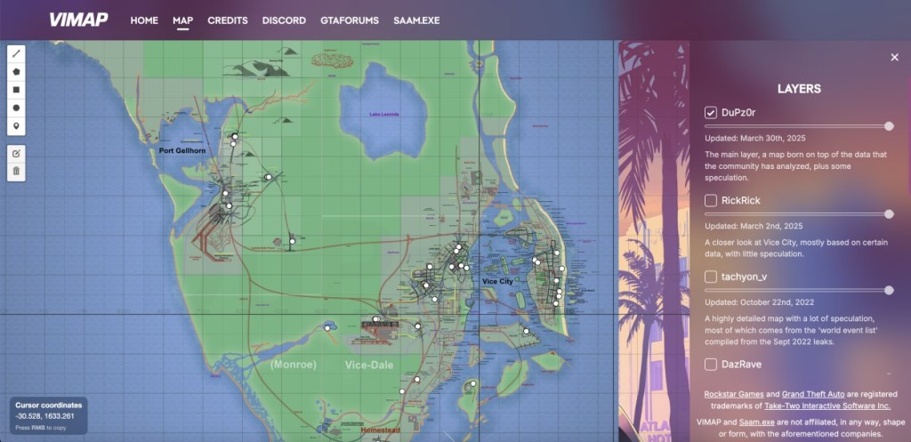 GTA 6 Mapping Project