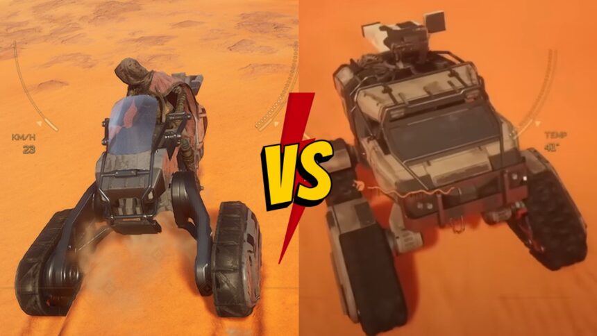 Epic Showdown: Sandbikes vs. Buggies in Dune Awakening – Which One’s the Ultimate Ride?